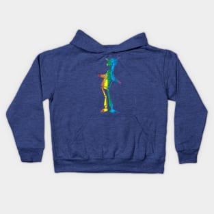 Tin Woodman Vertical Rainbow Kids Hoodie